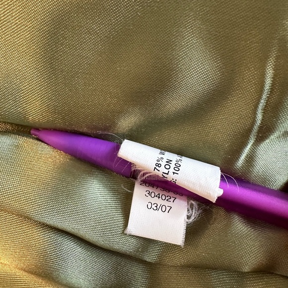 Gap Y2K Women’s size: medium. Green Wool Blend. Pea Coat. Full Zip up & Toggle - Picture 10 of 12